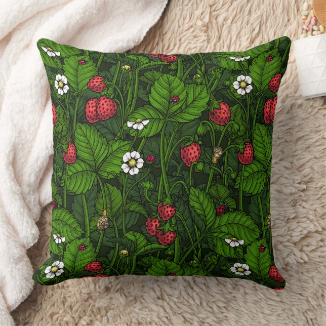 Wild strawberries cushion (Blanket)