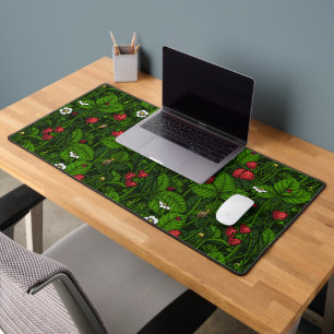 Wild strawberries desk mat