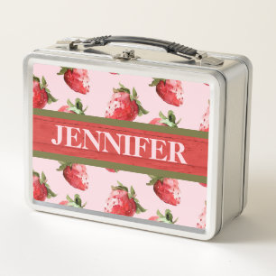 Wild Strawberries Metal Lunchbox
