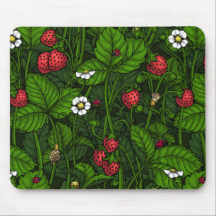 Wild strawberries mouse pad