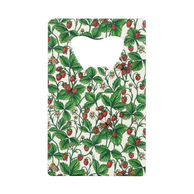 Wild strawberries on off white (Front)