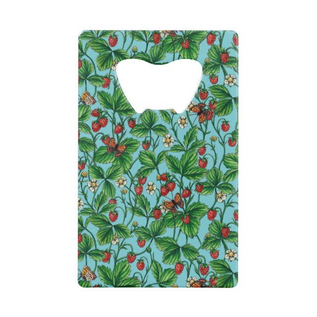 Wild strawberries on pool blue (Front)