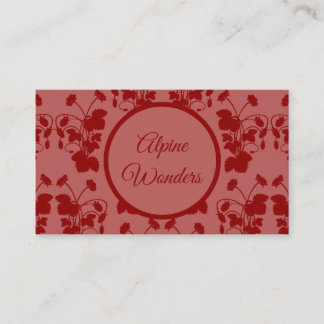 Wild Strawberries Pattern Business Card
