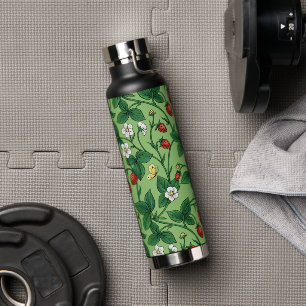 Wild strawberries red/yellow/green/ water bottle