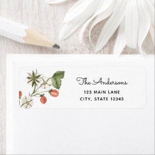 Wild Strawberries Return Address Label