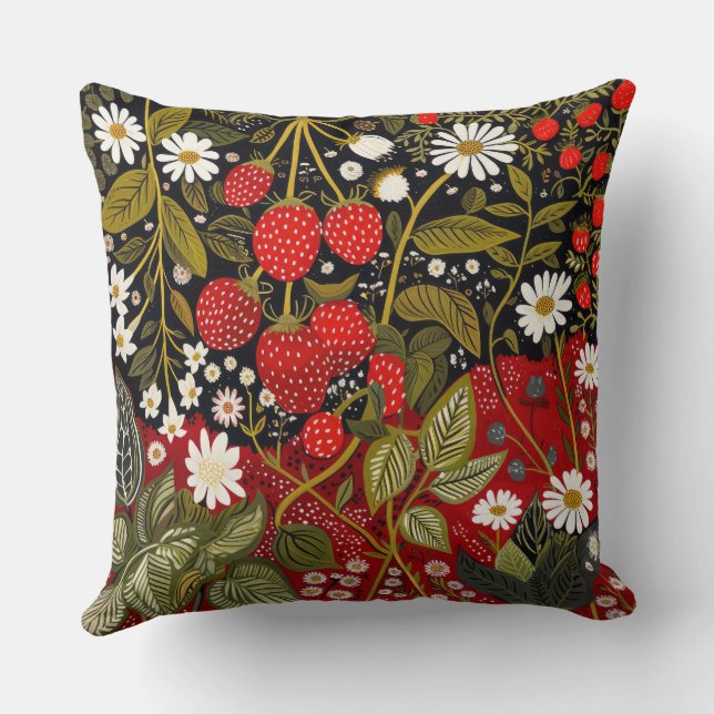 Wild Strawberry Cushion (Back)
