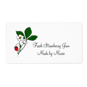 Wild Strawberry Custom Shipping Label