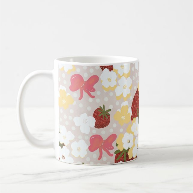 Wild Strawberry Flower Mug (Left)