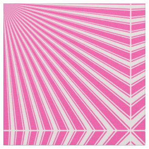 Wild Strawberry Funky Sun Rays Background Fabric