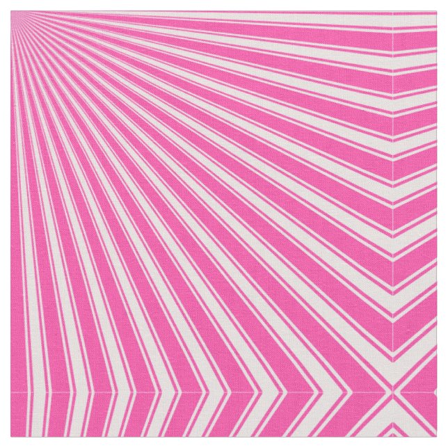 Wild Strawberry Funky Sun Rays Background Fabric (Close Up)