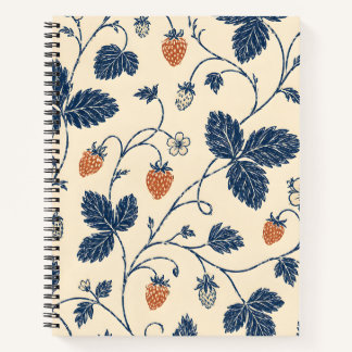 Wild Strawberry Ledger Vintage Botanicals Notebook