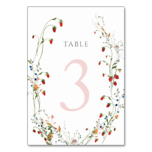 wild strawberry Table Number 3