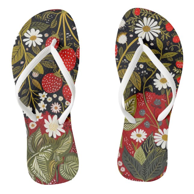 Wild Strawberry Thongs (Footbed)