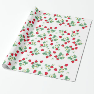 Wild Strawberry Wrapping Paper