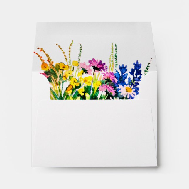 Wild summer flowers envelope (Back (Bottom))