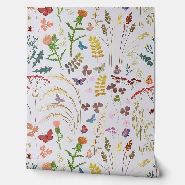 Wild Summer garden  Wallpaper (Unrolling)