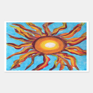 Wild Sun Rectangular Sticker