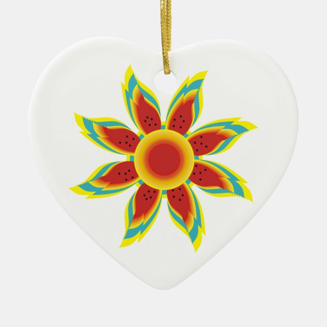 Wild sunflower custom ornament (Front)