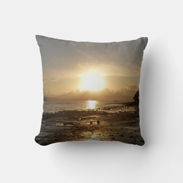 Wild Sunset Nature Photography Cushion (Front)