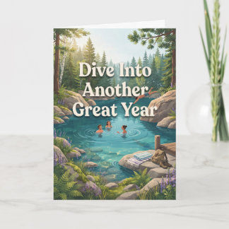 Wild Swimming Lake Adventure Card