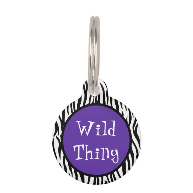 Wild Thing 2 Sided Pet ID Pet Tag (Front)