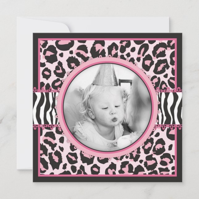 Wild Thing Birthday Square 1 Invitation (Front)