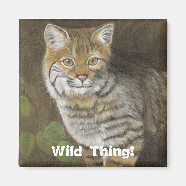 Wild Thing Bobcat Magnet (Front)
