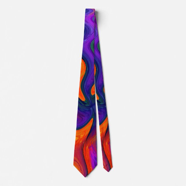 Wild Thing cool modern abstract art Tie (Front)