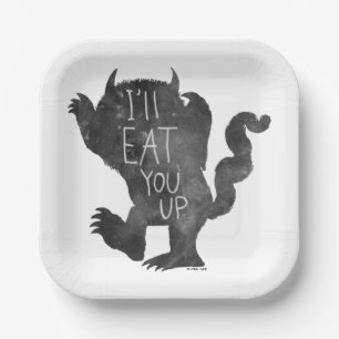 Wild Thing   I'll Eat You Up Paper Plate