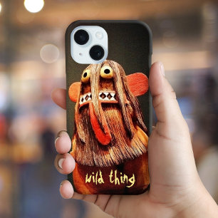 Wild Thing Kachina Doll Face Photo Fun Typography iPhone 15 Case