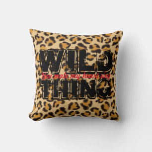 Wild Thing -Leopard Print Cushion