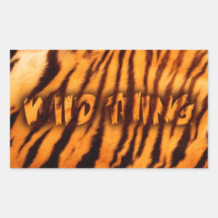 WILD THING RECTANGULAR STICKER
