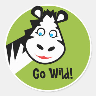 Wild Thing - Sticker - Zebra
