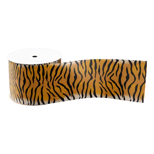 Wild Thing Tiger Stripes Grosgrain Ribbon (Spool)
