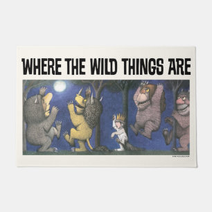 Wild Things and Max Dancing in Moonlight Doormat