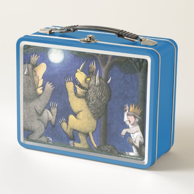 Wild Things and Max Dancing in Moonlight Metal Lunch Box (Front)