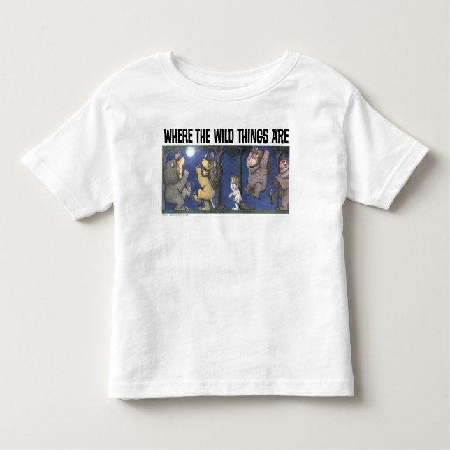 Wild Things and Max Dancing in Moonlight Toddler T-Shirt (Front)