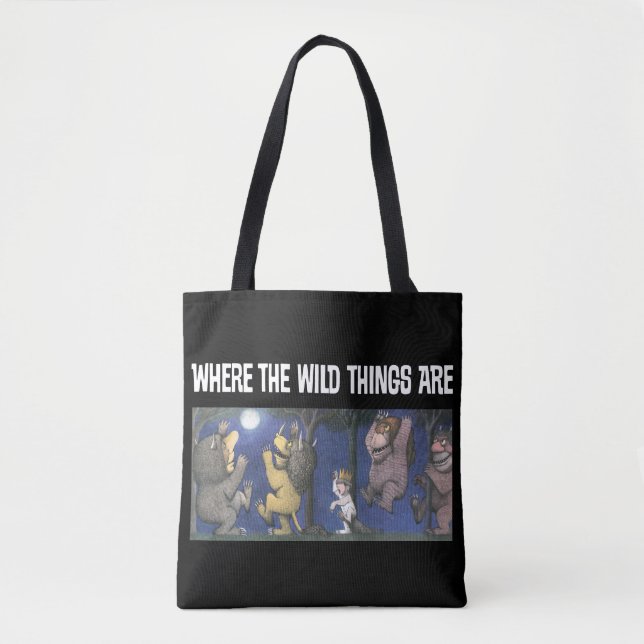 Wild Things and Max Dancing in Moonlight Tote Bag (Front)
