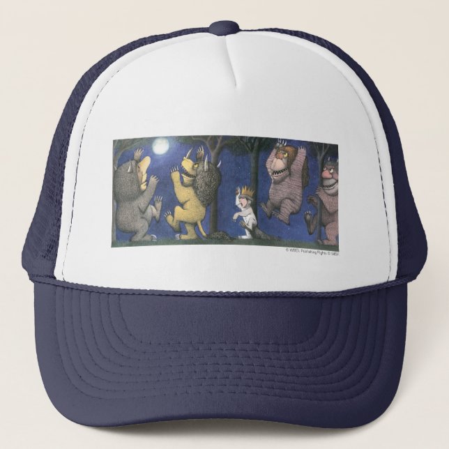 Wild Things and Max Dancing in Moonlight Trucker Hat (Front)
