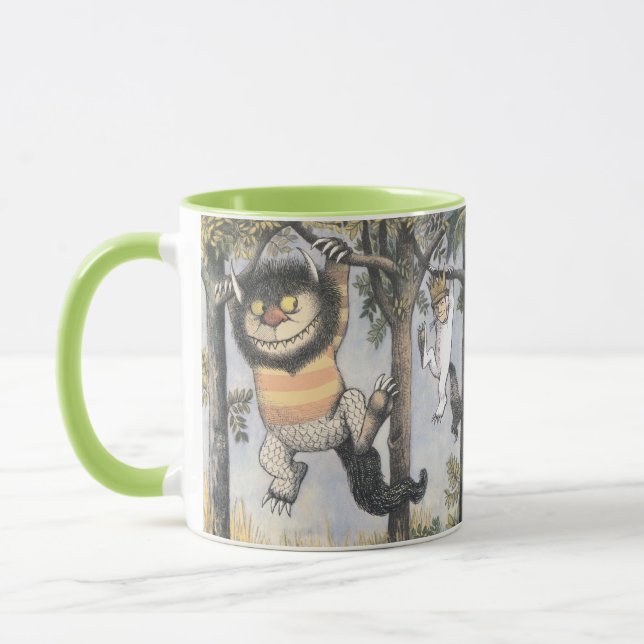 Wild Things and Max Swinging From Trees Mug (Left)