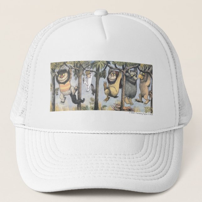 Wild Things and Max Swinging From Trees Trucker Hat (Front)