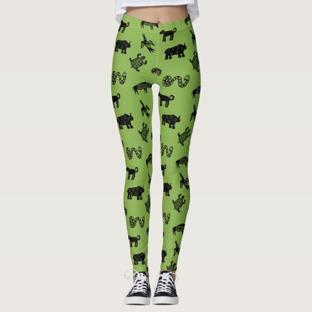 Wild Things Black Leggings (Front)