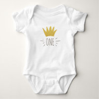 Wild Things Gold Crown Birthday Infant Creeper