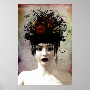 Wild Thoughts Surreal Gothic Art Poster