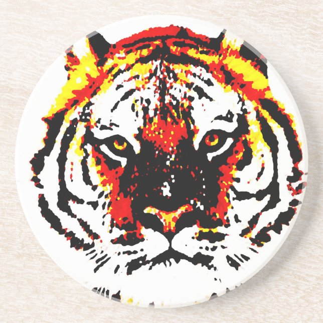 Wild Tiger Eyes Coaster (Front)