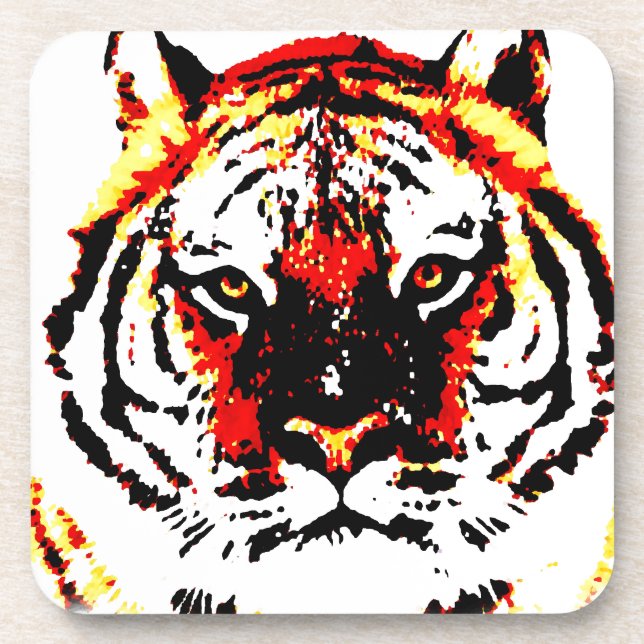 Wild Tiger Eyes Coaster (Front)