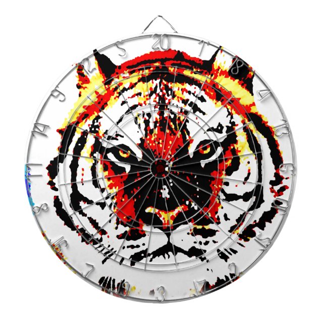 Wild Tiger Eyes Dartboard (Front)