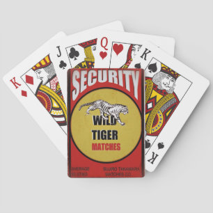 Wild Tiger Matches Playing Cards
