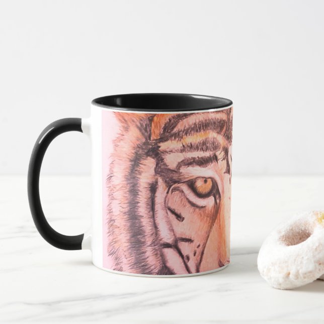 Wild tiger mug (With Donut)