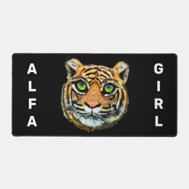 Wild Tiger Personalised  Desk Mat (Front)